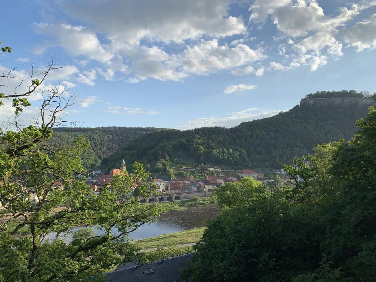 Ferienwohnung Luxusboofe - Ferienhaus am Lilienstein Königstein Exterior foto